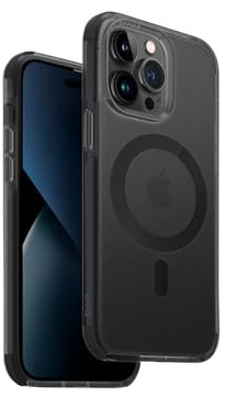 Uniq Hybrid iPhone 14 Pro Magclick Charging Combat AF Betonkohle Hülle