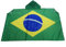 AZ FLAG Drapeau Brésil 150x90 cm - Cape Drapeau Brésilien 100% Polyester Avec Manches Intégrées - Body Flag 80g