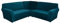 TIUTIU L-Form Sofahusse 5/7-Sitzer Eckcouch Cover, Elastischer Ecksofabezug Mit Anti-rutsch Schaumstoffankern, 3-teilige Dicker Plüsch Samt Schonbezug (Deep Teal,5-Sitzer)