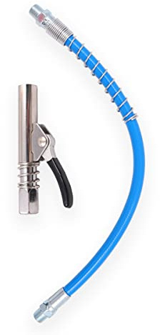 Tiardey Grease Gun Coupler Quick Release Grease Gun Clutch with 30 cm Hose for All Types of Grease Gun