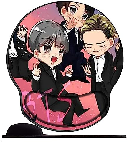 Gel Mauspad ergonomische Handgelenkauflage Boy BTS Sty14 Office Komfort Mousepad Handgelenkpolster Handauflage Gelkissen Gelpolster für Computer Laptop Notebook