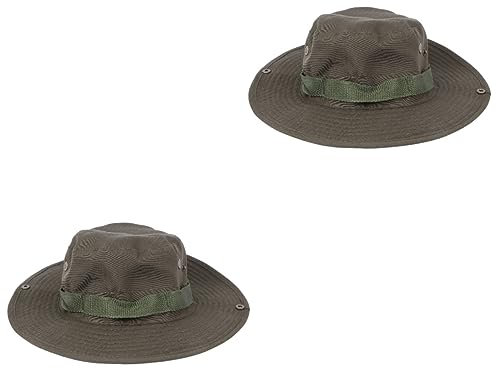 CLISPEED 2st Sonnenhüte Für Damen Fischerhut Damenhüte Fischermütze Mützen Für Frauen Schirmmützen Für Damen Buschkappe Eimerhut Herren La Hüte Für Frauen Camo-hüte Segen Fräulein Beiläufig