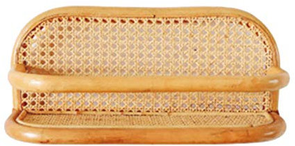 Obahdirry Rattan Wandhaken Kinderkleidung Aufbewahrungsbox Rack Kleidung Hut Haken Rattan Kleiderbügel Kinderzimmer Dekoration Aufhänger