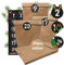TOBJA Adventskalender zum befüllen - 24 XL Kraftpapiertüten mit Aufklebern für den individuellen Weihnachtskalender Zum Selbstgestalten und Befüllen. Adventskalender Tüten basteln (Schwarz-Bunt)