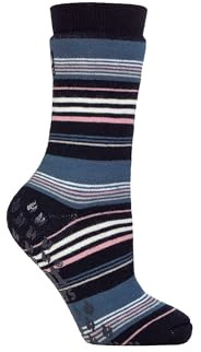 IOMI SOCKSHOP Heat Holders Socken - Raynaud's 3.1 TOG Warm Gemütlich Thermal Streifend Anti-Rutsch Socken für Damen Größe 37-42 Geeignet für Diabetiker In 1 Paar