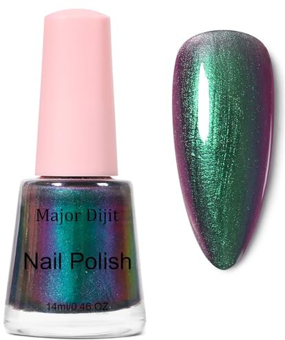Chameleon Holographic Glitter Nail Art Varnish - Long Lasting Glossy & Chip Resistant Nail Polish for DIY Manicure at Home