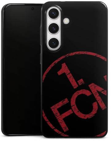 Slim Case extra dünn kompatibel mit Samsung Galaxy S24 Silikon Handyhülle schwarz Hülle Fanartikel 1. FCN Textur