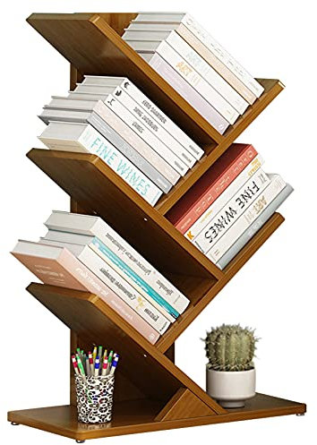 Generisch Bambus-Bücherregale, Baumform-Aufbewahrung im zeitgenössischen Design, Büro-Bücherregal, Heim-Buchaufbewahrung, Organizer-Regale, für Bücher/Zeitschriften/CDs usw