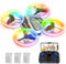 Mini Drone with 720P HD Camera for Kids and Adults, RC Quadcopter with Multi-Colored LED Lights, 3 Modular Batteries, Headless Mode, 3D Flips, Kids Drone Toys Gifts for Boys and Girls