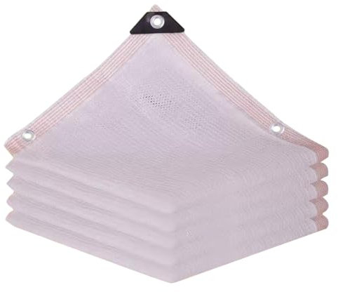 Filet D'ombrage pour Jardin Toile D'ombrage Blanche Avec Œillets 55% Résistante Aux Uv,Tissu D'ombrage pour Serre Maille D'ombrage 1x2m 4x6m 5x8m 2x6m 3×5m 4×5m 4×6m 5×5m pour Plantes de Patio,légumes