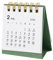 Sewroro 2023 2024 Büro Mini-Kalender 2024 Standkalender 2024 Notizblock-Kalender Desktop-Kalender Agenda office decoration Stehender Kalender deko Tischkalender Tageskalender Papier Green