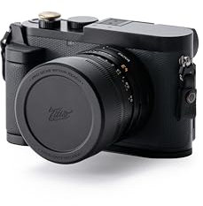 Tilta Kit de base de cage d'appareil photo vintage compatible avec Leica Q3 - Noir | Support en L avec poignée en cuir, griffe de pouce et capuchon d'objectif | Support de trépied ARCA, design léger