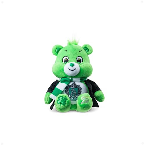 Care Bears x Harry Potter Slytherin Good Luck Bear 20cm Plush – Official Hogwarts House Collectible Soft Toy, Ages 4+
