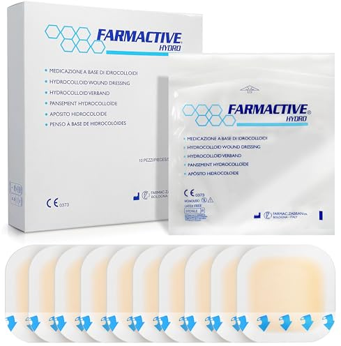 Medicazioni adesive sterili idrocolloidali 10x10 cm (conf. 10 pz) - Medicazione a base di idrocolloidi