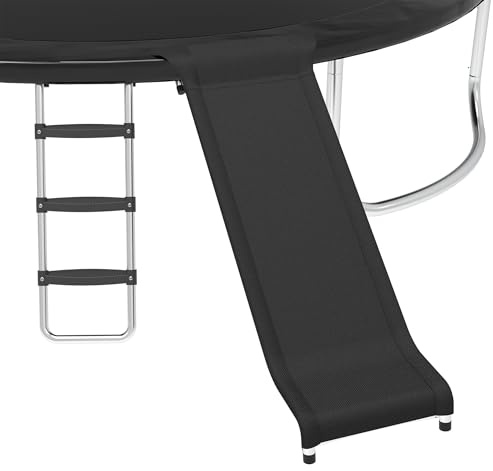 Trampoline Ladder & Slide Attachment for Kids, 3-Step Stairs for 10-16ft