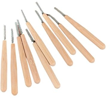 Lot de 30 brossettes interdentaires en bambou for un nettoyage profondeur des dents Convient pour le nettoyage interdentaire(10Pcs)