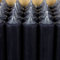 Bütic GmbH Stabkerzen durchgefärbt 180mm x Ø 22mm - Kerzen hochgereinigt, Brenndauer 8h, geruchsneutral, rußarm mit rückstandsfreiem Abbrand, Farbe:Antrazit, Set mit:8 Stück