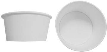 PZ 90 COPPETTA BIANCA CC 160 MEDIA PER GELATO DA ASPORTO IN CARTA WHITE CUPS PAPER