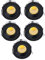 Elitlife 5 Pack Recessed LED Aluminium Mini Klein Einbaustrahler 230 V Warm White (3000 K)