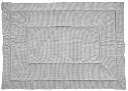 Tavolinchen KrabbeldeckeTwistKaro Babykrabbeldecke Laufstalleinlage - grau - 100/140
