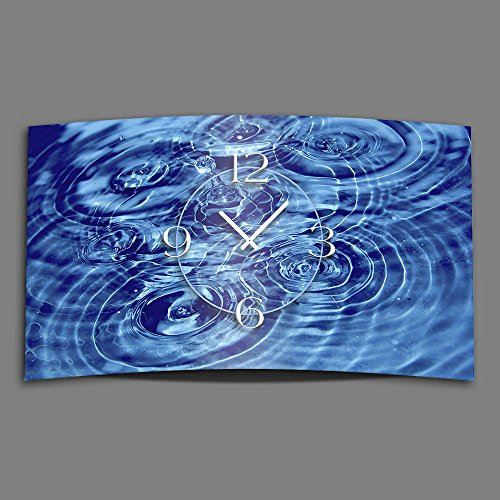 dixtime Wasser Qi Yoga Designer Wanduhr modernes Wanduhren Design leise kein Ticken 3DS-0161