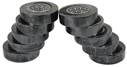 AB Tools PVC Insulation Electricians Electrical Tape Black 10 Reels Flame Retardant 19mm