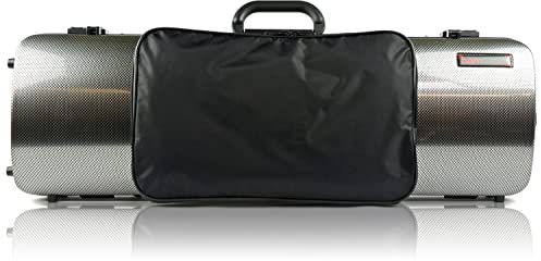 BAM Hightech 4/4 Violine Case Cool, Farbe: Silver Carbon Look