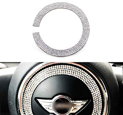 YaaGoo Lenkrad-Emblem, glitzernde Kristall-Zyklus-Dekoration für MINI (2000–2019)