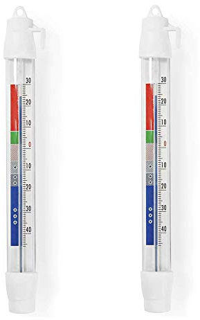 TronicXL Lot de 2 thermomètres professionnels pour réfrigérateur - 30 °C - + 50 °C - Système de conservation de la chaleur Congélateur congélateur Aliments froids - Pour boucheries