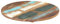 vidaXL Tischplatte Massivholzplatte Holzplatte Ersatztischplatte Holz Platte für Couchtisch Beistelltisch Rund 40cm 25-27mm Recyceltes Massivholz