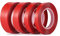 Nastro biadesivo trasparente rosso biadesivo adesivo nastro adesivo impermeabile forte montaggio per decorare la casa ufficio Decorate-4PCS