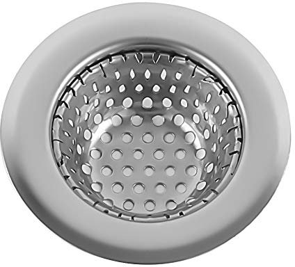 Abflusssieb, 1 Stuck Edelstahl Küchenspüle Filternetz, 5,4 cm, Stahlgeflecht, großer Rand Haarsieb Dusche fur Abwasserkanalisation