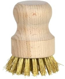 Esschert Design Grillbürste mit Messingborsten, Braun