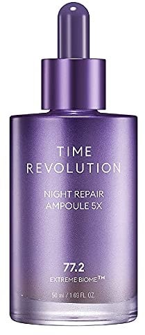 MISSHA Time Revolution Night Repair Gesichtsserum Ampulle (5. Generation) – Probiotische Hautpflege über Nacht für intensive Reparatur und Ausstrahlung, 50ml