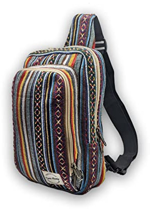 Core Hemp Sling Bag Rucksack, Om Boho