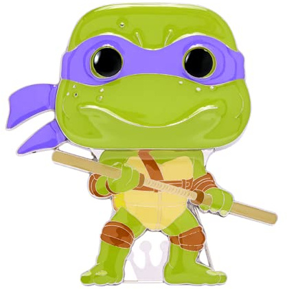 Funko Teenage Mutant Ninja Turtles (TMNT) Large Enamel Pin - Donatello | Offizielles Superheroes Merch - Spielzeug zum Sammeln - Geschenkidee zum Geburtstag für Fans und Sammler