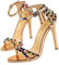 Kimigia Zapatos de Mujer, Sandalias de tacón Alto de Aguja con Punta Abierta y Correa de Tobillo Colorida para Fiesta, Club Nocturno, Regalo de cumpleaños, Altura del tacón 11CM