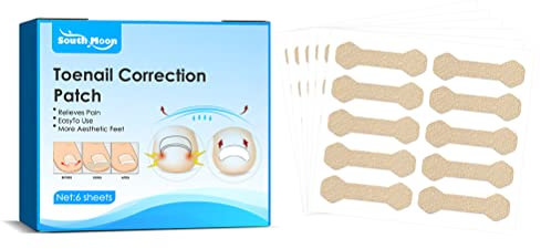 60 Stücke Zehennagel Patch, Zehennagelkorrektur Patch, Eingewachsene Zehennägel Korrektur Patch Professionelle Pediküre Korrektur Aufkleber Männer Frauen