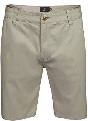 Xact Men's Cotton Stretch Chino Shorts (Frost Grey) 44
