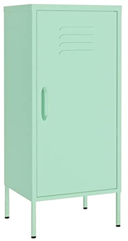 vidaXL Lagerschrank Minzgrün 42,5x35x101,5 cm Stahl