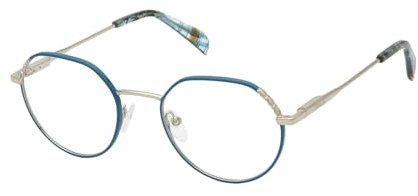 Tous GEOMETRIC Edelstahl Brillen in Shiny Light Gold W/Coloured Pa für Damen, Brille mit Sehstärke, optional mit Sonnenbrillen tönung oder Blaulichtfilter (Modell VTO451)