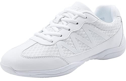 Weiß Cheerleadingschuhe Damen Cheerleading Schuhe Mädchen Cheer Schuhe Yoga Gymnastik Jazz Tanzschuhe Laufschuhe Weiß 38