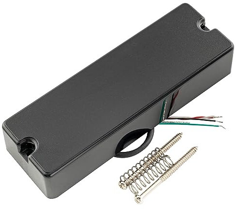 Artec MDC6 Céramique Micro Basse Format Soapbar Chevalet 16K pour Basse Electrique 6-Cordes, Noir