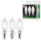 Paulmann 29133 Eco-Line Filament 230V LED Kerze E14 3x525lm 3x2,5W 3000K Klar Leuchtmittel