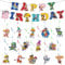 Chukua Geburtstag Deko Hund Patrol- Bunting Girlande Hängende Deko Geburtstag Banner Swirl Decorations Paw Dog Happy Birthday Banner Dekoration für Kinder Paw Dog Thema Party Deko