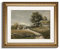 InSimSea Goldene gerahmte Wandkunst, Wohnzimmer, Badezimmer, Vintage-Landschaftsbilder, Wanddekoration, Galerie-Leinwanddruck, Kunst, Heimdekoration, antike Gemälde mit Rahmen, 33 x 40,6 cm