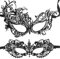 2 Stücke Venezianische Maske Damen,Maskenball Kostüm Schwarz Masken Augen,Karneval Schwarze Sexy Augenmaske,Spitze Mask,Frauen Maskerade Spitzenmaske für Masquerade,Women Ballmaske,Faschingsmasken