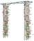 GOPLUS Rosenbogen aus Metall, 205 x 52 x 205 cm Pergola Rankhilfe Rankbogen Hochzeitsbogen Gartenbogen für Kletterpflanzen, Torbogen für Garten & Hochzeit (Grün)