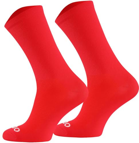 TODO Fahrradsocken Herren. Atmungsaktive Rennrad Socken Herren. Fahrrad Socken, Rennradsocken (Rennrad Socken Rot 43-46)