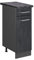 Vicco Küchenunterschrank R-Line, Schubladenschrank für die Küche, Schwarz Beton, 30 cm AP Anthrazit